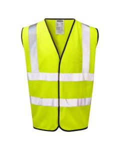 The Warrior yellow hi-vis safety vest conforms to the European standards EN471 : Class 2 