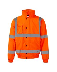 Warrior Orange Hi-Vis Bomber Jacket