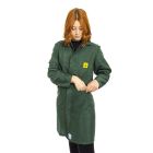 ESD Lab Coats in Dark Green