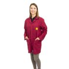 ESD Lab Jackets in Burgundy