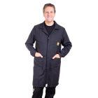 ESD Black Fabric Lab Coats