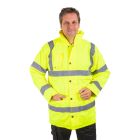 Warrior Hi Vis Yellow Motorway Jacket