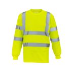 Yoko Hi-Vis Yellow Long Sleeve T-Shirt