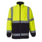 Yoko Hi-Vis Yellow & Navy Blue Heavy Fleece Jacket